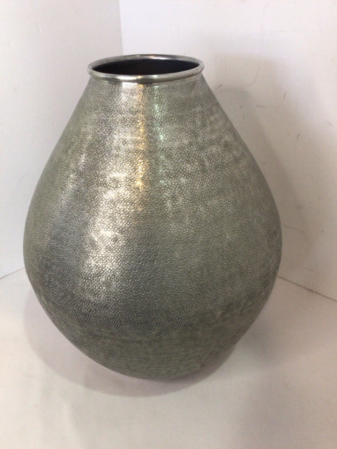 Pottery Barn Silver Metal Vase