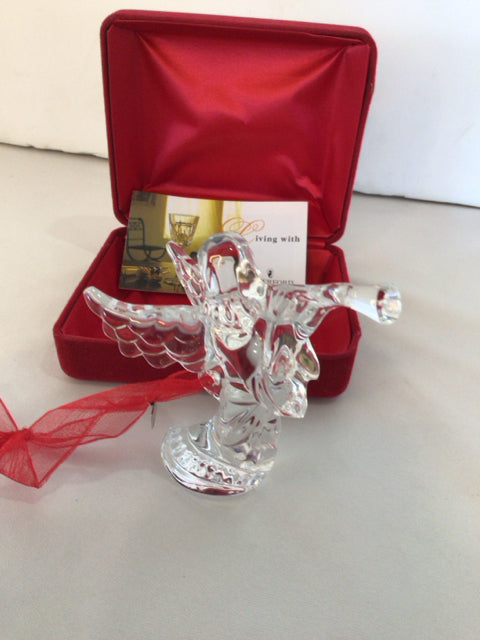 Waterford Clear Crystal Ornaments Angel Holiday Item