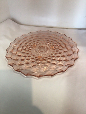 Pink Glass Tray