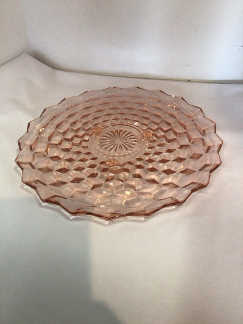 Pink Glass Tray