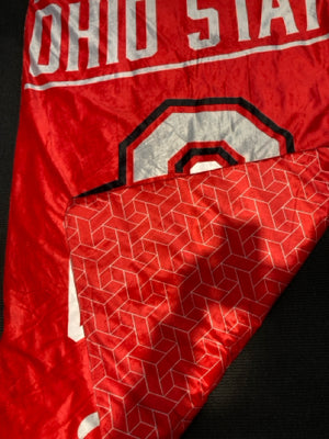 Red/Gray Cotton Velour Ohio State Buckeye Comforter