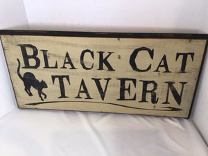 Wood Cat Black/Tan Wall Decoration Art