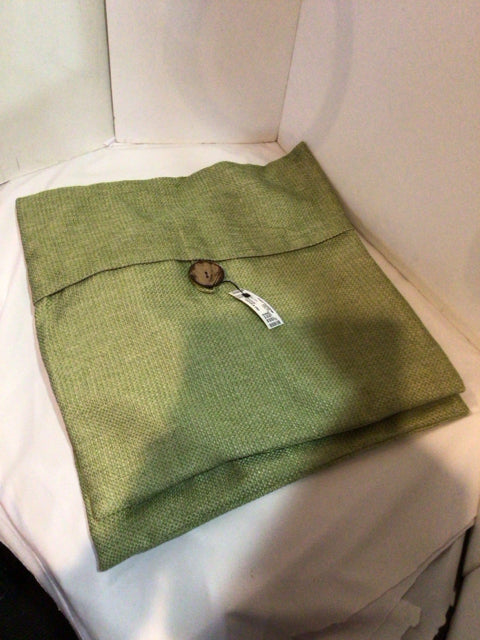 Green Polyester Pair Pillow Cover