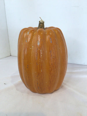 Fall Orange Wax Pumpkin Holiday Item