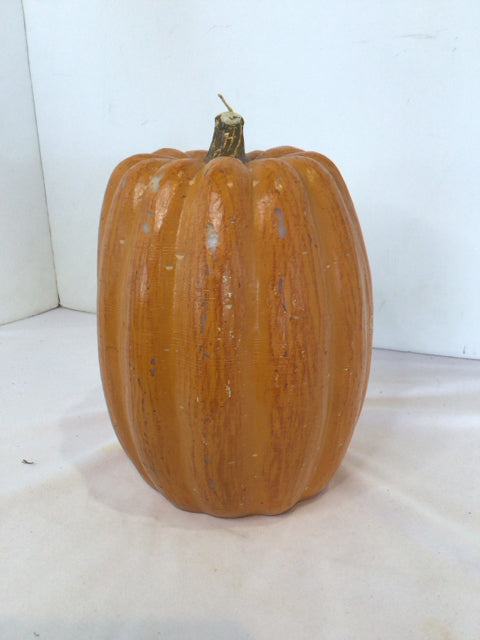 Fall Orange Wax Pumpkin Holiday Item