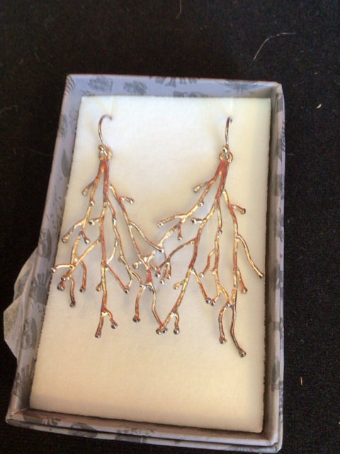 Silver Branches Earrings