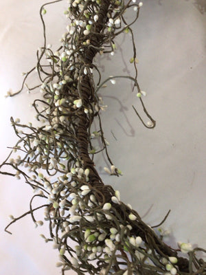 Christmas Green/White Berries Garland Holiday Item