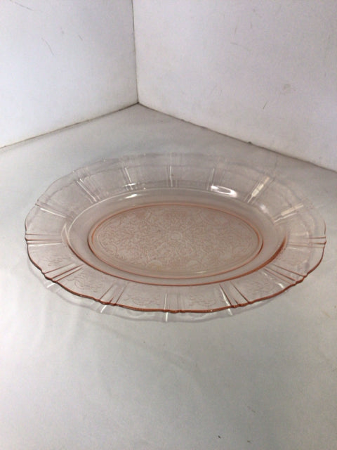 Depression Glass Pink Glass Tray