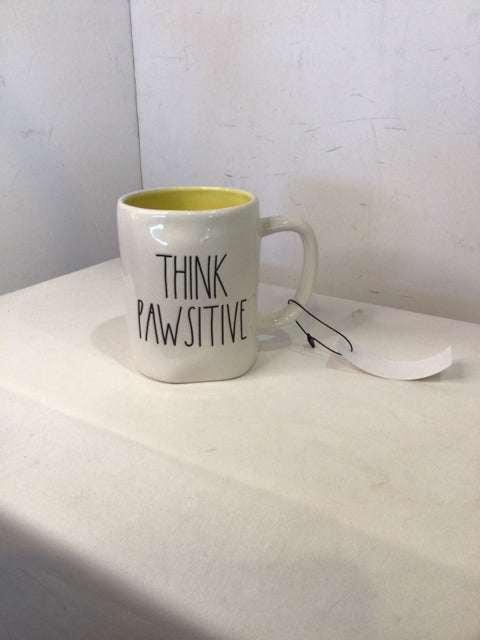 Rae Dunn Coffee White Ceramic Mug
