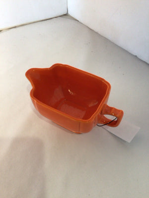 Orange Ceramic Gravy Boat