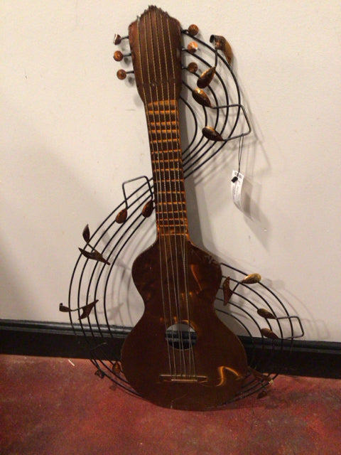 Copper Guitar Wall Decoration Art