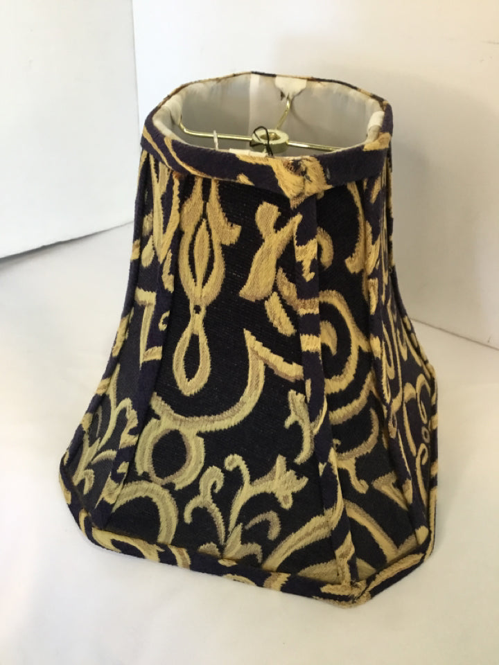 Black/Gold Swirl Lamp Shade