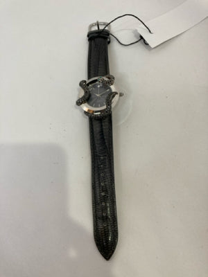 Black Rhinestone Snake Watch