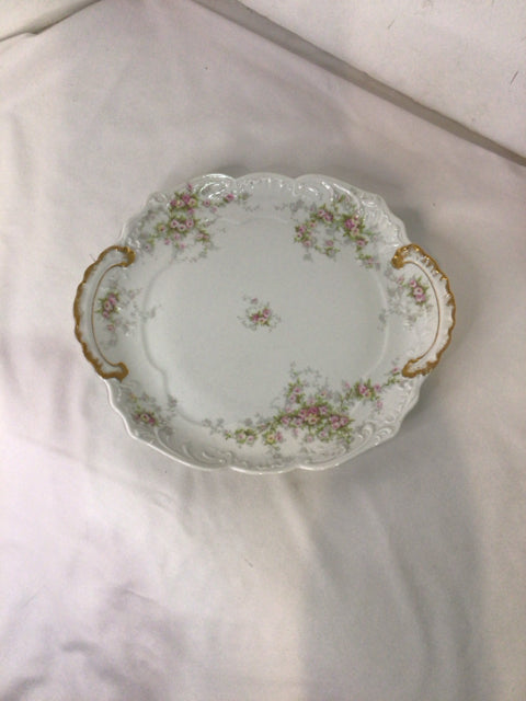 Haviland White Porcelain Floral Plate