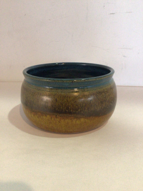 Blue/Brown Pottery Planter