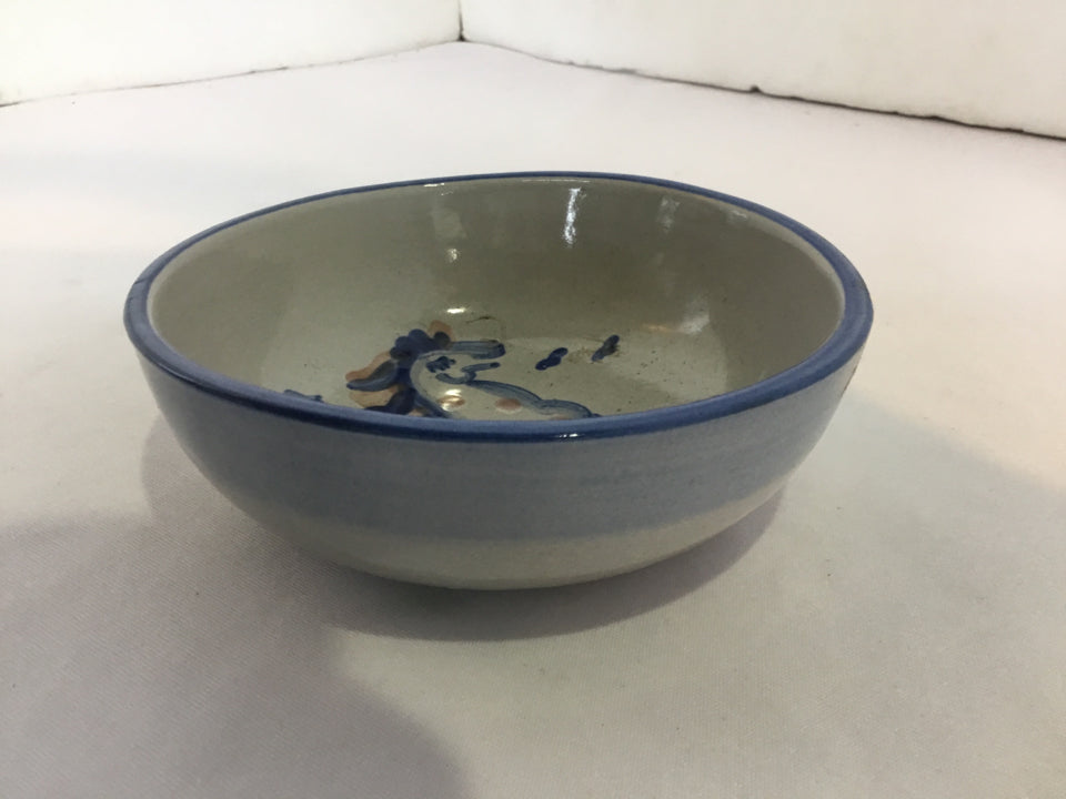 Gray/Blue Pottery Bowl