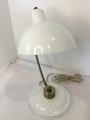 Vintage Desk White Metal Lamp