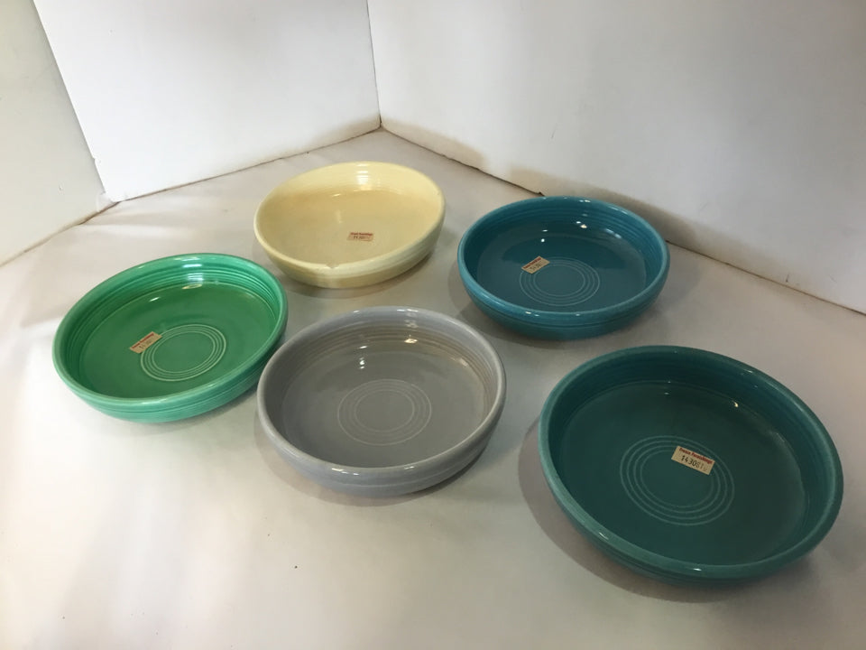 Fiestaware Vintage Desserts Multi Stoneware Set of 5 Bowl Set