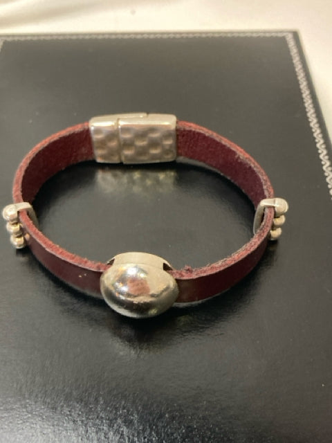 Metal Brown/Silver Magnetic Bracelet