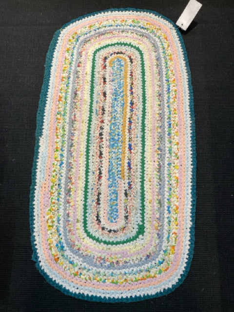 Oval Rag Multi-Color Rug