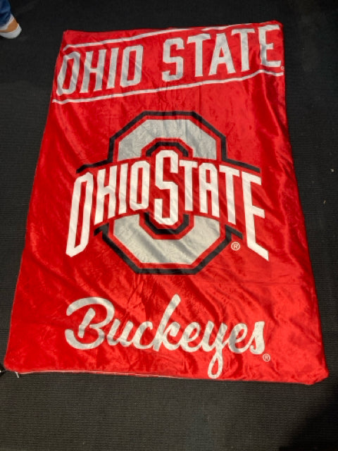Red/Gray Cotton Velour Ohio State Buckeye Comforter