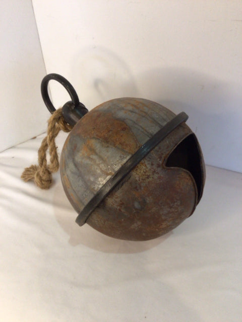 Vintage Oversized Rust Bell Holiday Item