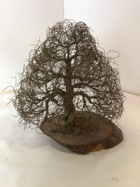 Rustic Brown/Gray Tree Statue