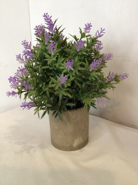 Purple/Green In Pot Faux Plant