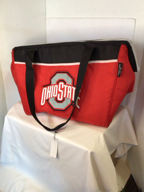 Canvas Red/Black Cooler Bag