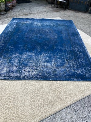 West Elm 8 X 10 Blue/White Rug