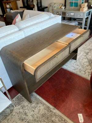Lulu & Georgia Console Wood 2 Drawers Brown Table 49KVUNS5