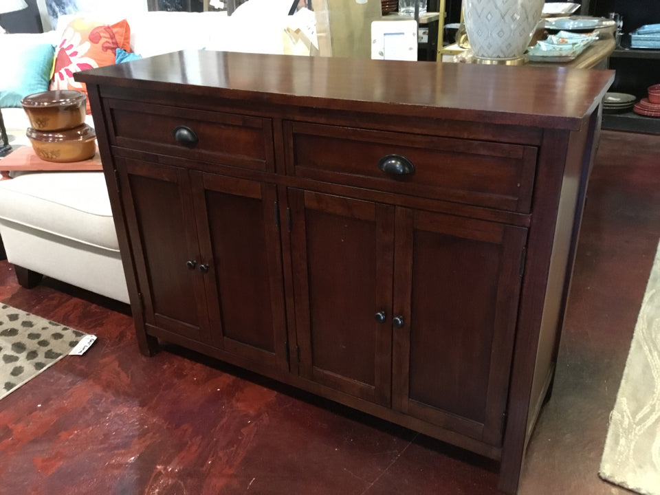 Mission Wood Doors & Drawers Cherry Buffet/Sideboard