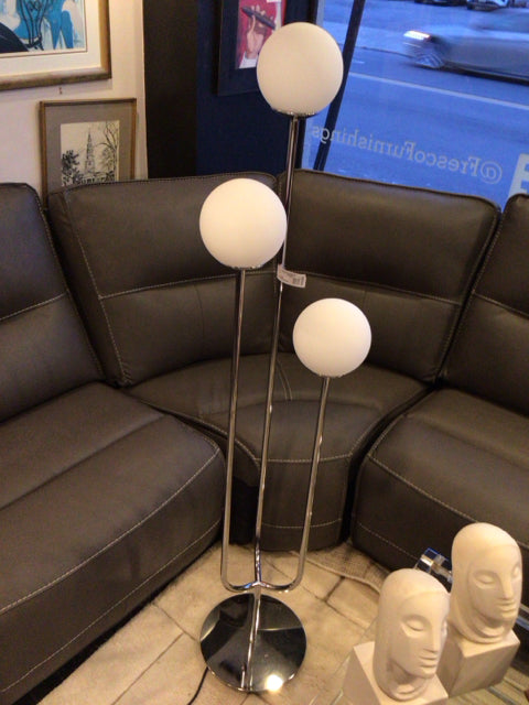 Floor Silver 3 Arm Lamp