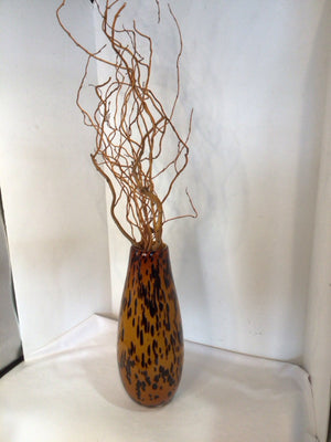 Black/Tan Vase