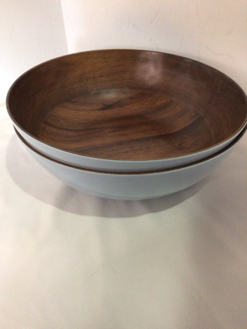 Brown/Gray Plastic Pair Bowl