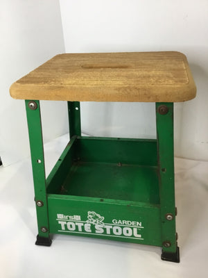 Green Metal Step Stool