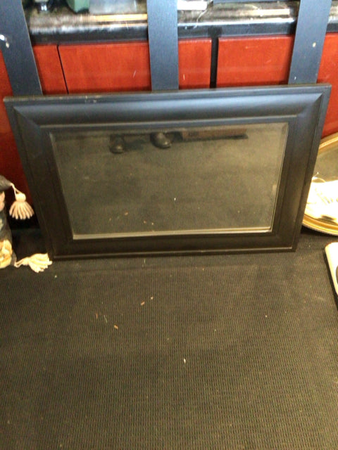 Black Wood Mirror