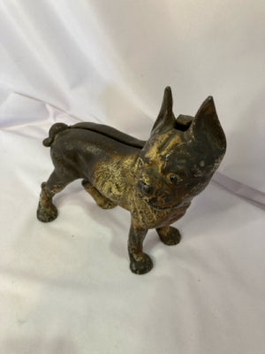 Cast Iron Dog Sculpture