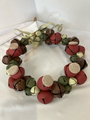 Wreath Red/Green Jingle Bells Holiday Item