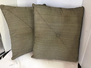 Outdoor/Outside Beige Polyester Pair Pillow Set