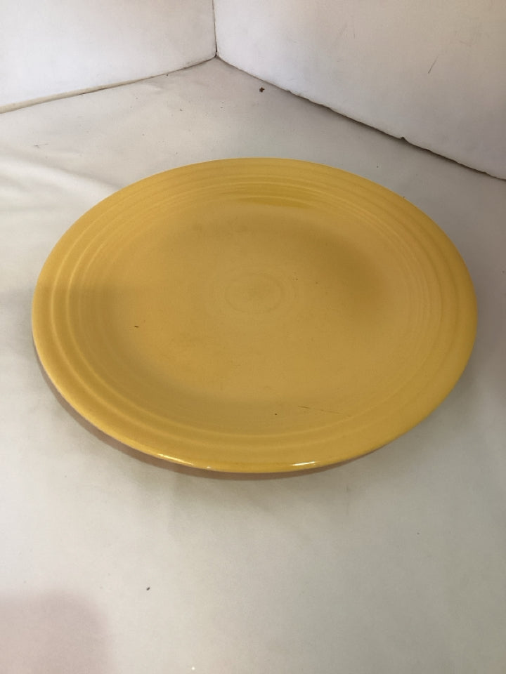 Fiesta Vintage Yellow Ceramic Plate