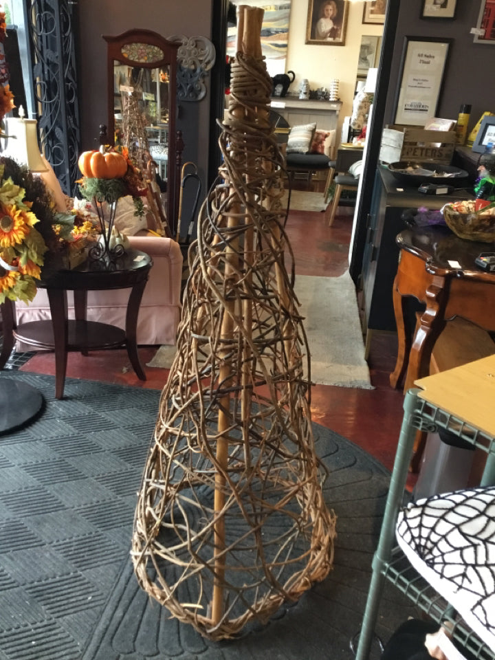 Brown Grapevine Tree Holiday Item