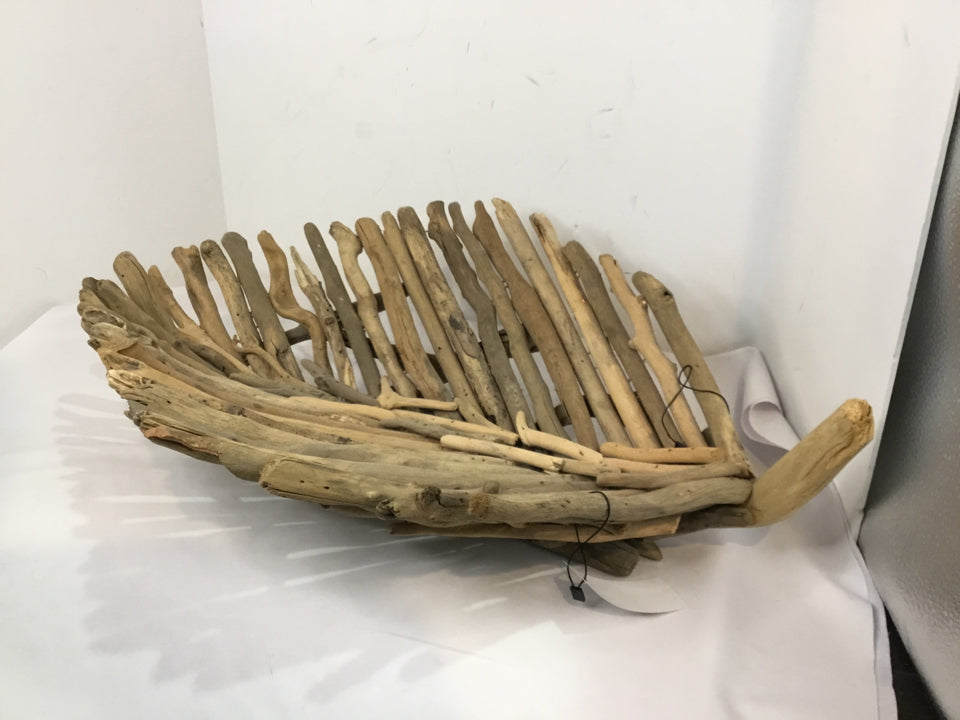 Natural Drift Wood Leaf Bowl