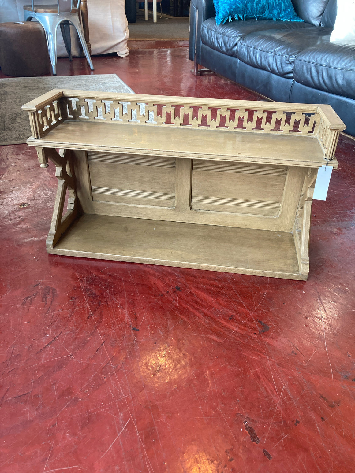 Brown Wood 2 Shelf Shelf
