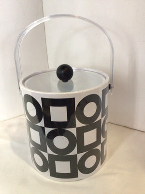 PSP Modern White/Black Ice Bucket