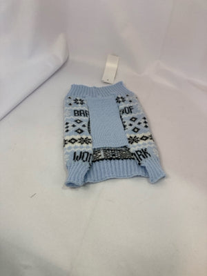 Sweater Gray/blue Acrylic Small Dog Accessories