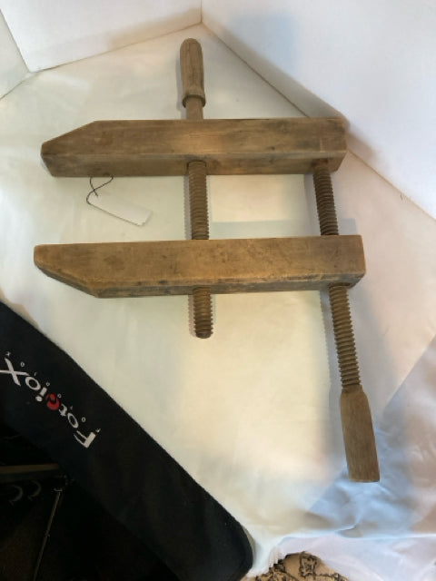 Vintage Brown Wood Wall Hanging Art