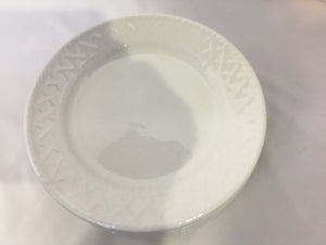 Totally Today Set of 8 White Ceramic Salad Plate Set