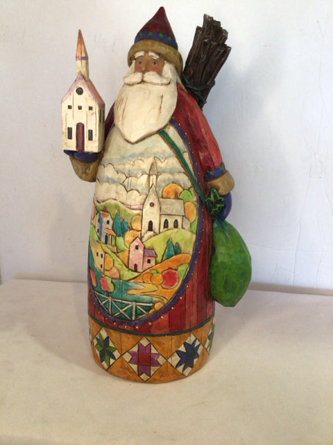 Jim Shore Figurine Red/white Resin Santa Holiday Item