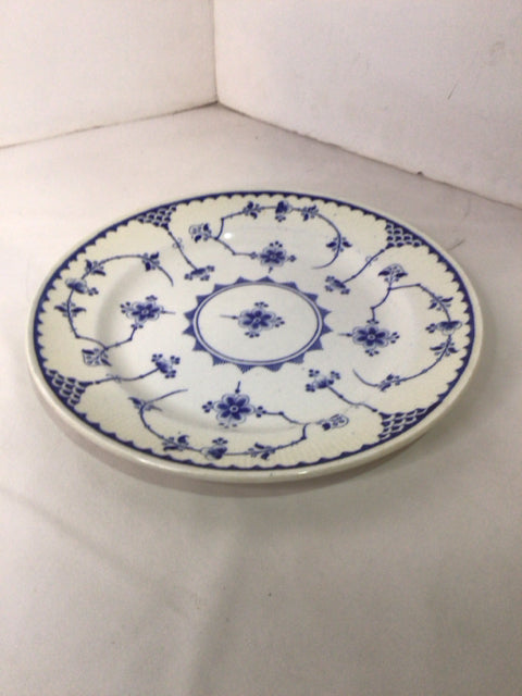 Blue/White Ceramic Floral Plate